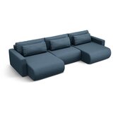 Cosmopolitan Design Tamno plava sklopiva/s prostorom za odlaganje kutna garnitura (u obliku slova "U") Belfast – | shoptok.hr