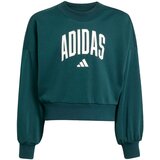 Adidas Sweater majica smaragdno zelena / bijela | shoptok.hr