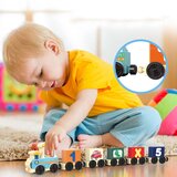 Lean Toys Izobraževalni vlakec, črke, številke, barvit, 16 kosov | Shoptok.si