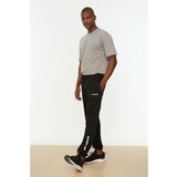 Trendyol Black Men's Regular Fit Printed Sweatpants Cene