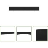  The Living Store 6-panelni vetrobran tkanina 800x80 cm črn - Vetrobran, (21743108) | Shoptok.si