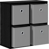  Kreveta s ladicama Crni hrast 49,5 x 22 x 47 cm | shoptok.hr