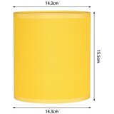  Brilagi - LED zidna lampa NUBILA WOOD 1xE27/25W/230V + LED/3W hrast/crna/žuta | Eponuda.com
