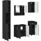  Set namještaja za kupaonicu 5 kom. Crna 61 x 35 x 64 cm | shoptok.hr
