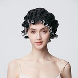 INF Dvojna svilena kapa za spanje - 100 % murvina svila Black, (21779124) | Shoptok.si