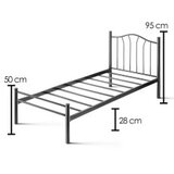 Hanah home krevet K25 black (90 x 190)