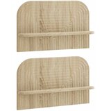  Zidna polica 2 kom. Hrast sonoma 60 x 13,5 x 37,5 cm | shoptok.hr