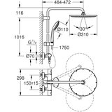 Grohe 26075AL0 Euphoria XXL 310 termostatska armatura s tuš setom | Shoptok.si