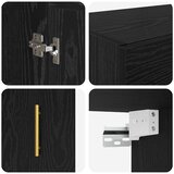  Kabinetski zidni 2 kom. Crni hrast 69,5 x 34 x 90 cm | shoptok.hr
