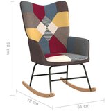  Gugalni stol s stolčkom večbarvno blago, (20702397) | Shoptok.si