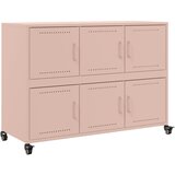 Maison Chic Komoda - Predalnik roza 100,5x39x72 cm jeklo, (21715543) | Shoptok.si