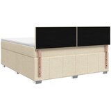  Boxspring krevet s madracem Krem 140 x 190 cm Tkanina | shoptok.hr