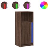 Maison Chic Komoda - Predalnik z LED rjavi hrast 42,5x34x100 cm inženirski les, (21721572) Cene