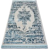 RugsX Preproge Preproga AKRIL MANYAS 192AA Siva/Modra Strižice 80x300 cm Siva | Shoptok.si