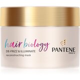 Pantene Hair Biology De-Frizz & Illuminate maska za lase za suhe in barvane lase 160 ml Cene