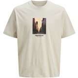Jack & Jones Muška majica Picture Tee Ss Crew Neck Sn, Krem | ePonuda.com