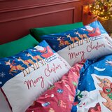 Catherine Lansfield Podaljšana posteljnina za zakonsko posteljo 230x220 cm Santa's Workshop – | Shoptok.si