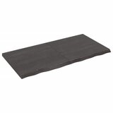 vidaXL Zidna polica tamnosiva 120x60x4 cm od obrađene hrastovine Cijene