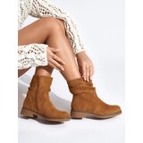 Shelvt Brown women's cowboy boots | ePonuda.com