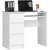 AKORD A-6 Računalniška Miza, Leva Izvedba, Bela, (5000333071) | Shoptok.si