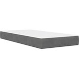  Okvir kreveta s madracem Tamno siva 90 x 190 cm Baršun | shoptok.hr
