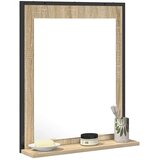  Zrcalo za kupaonicu s policom Zidne Crna 50 x 12 x 60 cm | Eponuda.com