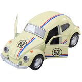 Classic Car Beetle Metal Drive Opening Doors Beige 1:32 | shoptok.hr