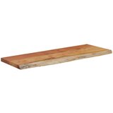  Stenska polica 70x30x3,8 cm pravokotna akacija naraven rob | Shoptok.si