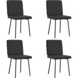 Furnova Jedilni stoli 4 kosi črno umetno usnje, (21929584) | Shoptok.si