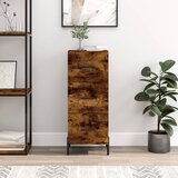  Komoda boja dimljenog hrasta 34,5x34x90 cm konstruirano drvo | shoptok.hr