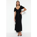 Trendyol Black Agraph Detailed Dress cene