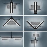 ICARE LED namizna svetilka z dvojno glavo - 62 cm | Shoptok.si