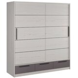 Matis Lara 200 Garderober, 200x62x220, Snežni hrast-antracit Cene