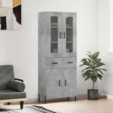  Visoka komoda siva betona 69,5x34x180 cm od konstruiranog drva | shoptok.hr