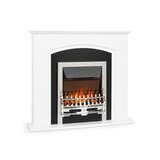 Klarstein verbier, električni kamin, 1000/2000 w, led ogenj, daljinski upravljalnik, mdf, beli | Shoptok.si