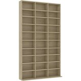 Cd Omarica za CD plošče sonoma hrast 102x23x177,5 cm iverna plošča | Shoptok.si