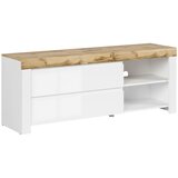 CARRYHOME TV-ELEMENT bela, hrast wotan | Shoptok.si