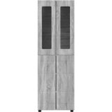  Highboard FLORIN Siva Sonoma 60 x 35 x 182 cm Konstruirano drvo | Eponuda.ba