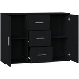  Komoda crna 91 x 29,5 x 65 cm od konstruiranog drva | Eponuda.com