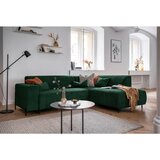 MID.YOU KOTNA SEDEŽNA GARNITURA, rebrasti žamet temno zelena | Shoptok.si