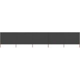  Vjetrobran s 5 panela od tkanine 600 x 160 cm antracit | shoptok.hr