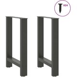  Noge stolića za kavu 2 kom antracit 50x(72-73) cm čelik | shoptok.hr