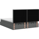  Podesivi krevet s madracem 2 kom. Tamnosiva Tkanina | shoptok.hr