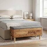  Klupa za odlaganje s jastučićem Staro drvo 102 x 42 x 46 cm | shoptok.hr