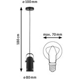 PAULMANN 79766 - LED RGBW 1xE27/15W viseća lampa na sajli LAVEA 230V crna | Eponuda.com