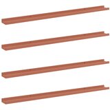  Polica na zidu 4 pcs Crvena 115 x 9 x 3 cm Konstruirano drvo | shoptok.hr