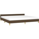  Okvir za krevet bez madraca tamnosmeđi 200x200 cm od tkanine | Eponuda.com