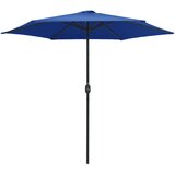  Vrtni suncobran s aluminijskim stupom 270 x 246 cm azurnoplavi | Eponuda.com