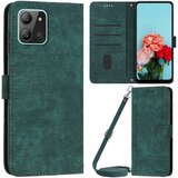 INORCO Za Infinix Hot 11 2022 4G preklopna PU usnjena torbica s črtami, natisnjeno stojalo, denarnica, pokrov za telefon, (22034670) Cene