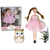  Emily u roza haljini s macom i cvijećem | shoptok.hr